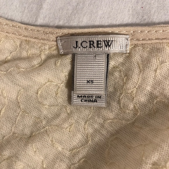 J. Crew Black & Cream Sequined Top Size XS - Picture 4 of 5